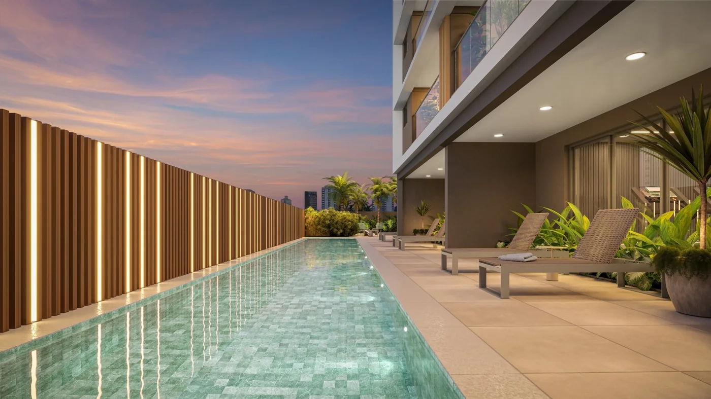 Perspectiva Artística da Piscina Adulto — Helbor Patteo Vila Mariana – Home